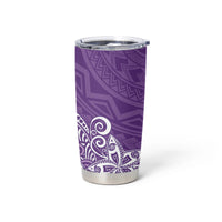 Hawaii Tumbler Cup Plumeria Purple Curves
