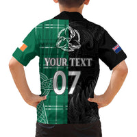 Personalised New Zealand Mix Ireland Rugby Hawaiian Shirt Celtic Knot Mix Silver Ferns LT7 - Polynesian Pride