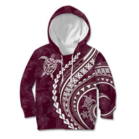 Polynesian Pride Kid Hoodie Turtle Hibiscus Luxury Style - Champagne LT7 Hoodie Champagne - Polynesian Pride