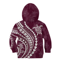 Polynesian Pride Kid Hoodie Turtle Hibiscus Luxury Style - Champagne LT7 - Polynesian Pride