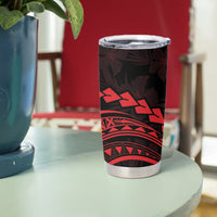 Polynesian Pride Tumbler Cup Turtle Hibiscus Luxury Style - Rose