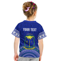 Personalised Fiji Natabua High School Kid T Shirt Kaviti Tapa Mix Colors Proud NHS LT7 - Polynesian Pride
