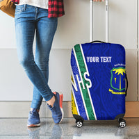 Personalised Fiji Natabua High School Luggage Cover Kaviti Tapa Mix Colors Proud NHS LT7 - Polynesian Pride