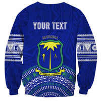 Personalised Fiji Natabua High School Sweatshirt Kaviti Tapa Mix Colors Proud NHS LT7 - Polynesian Pride