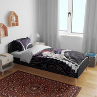 New Zealand Personalised Bedding Set Meri Kirihimete Kowhaiwhai Mix Paua Shell - Amethys