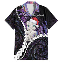 New Zealand Personalised Family Matching Summer Maxi Dress and Hawaiian Shirt Meri Kirihimete Kowhaiwhai Mix Paua Shell - Amethys