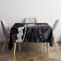 New Zealand Personalised Tablecloth Meri Kirihimete Kowhaiwhai Mix Paua Shell - Amethys LT7 - Polynesian Pride