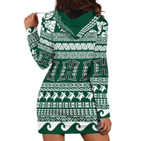 Hawaii Rainbow Warriors Christmas Hoodie Dress Kakau Motifs LT7 - Polynesian Pride