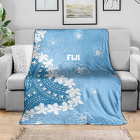 Bula Fiji Women's Day Blanket Turquoise Masi Tapa LT7