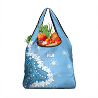 Bula Fiji Women's Day Grocery Bag Turquoise Masi Tapa LT7