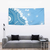 Bula Fiji Women's Day Tapestry Turquoise Masi Tapa LT7