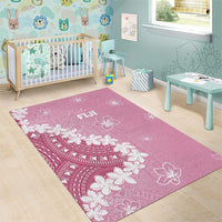 Bula Fiji Women's Day Area Rug Pink Masi Tapa