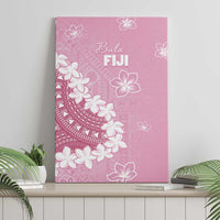 Bula Fiji Women's Day Canvas Wall Art Pink Masi Tapa