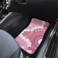 Bula Fiji Women's Day Car Mats Pink Masi Tapa