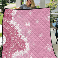 Bula Fiji Women's Day Quilt Pink Masi Tapa