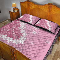 Bula Fiji Women's Day Quilt Bed Set Pink Masi Tapa