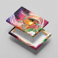 Polynesian Dreamy Turtle Canvas Wall Art Sunset Scenery