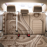 Bula Fiji Vintage Tapa Back Car Seat Cover Kaivity Masi Wave Motifs - Mocha