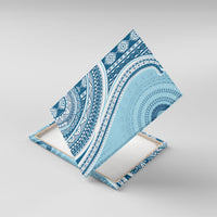 Bula Fiji Vintage Tapa Canvas Wall Art Kaivity Masi Wave Motifs - Turquoise