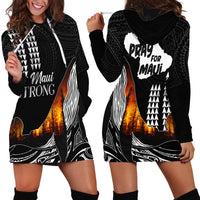 Hawaii Humpback Whale Hoodie Dress Be Strong - Pray For Maui LT7 - Polynesian Pride