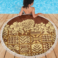 Niue Hiapo Motif Beach Blanket Tapa Classic