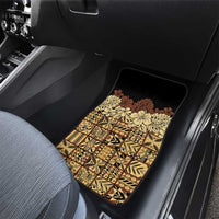 Niue Hiapo Motif Car Mats Tapa Classic - Black Ver