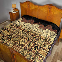 Niue Hiapo Motif Quilt Tapa Classic - Black Ver