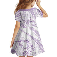 Sharks Couple Dreamy Polynesians Floral Sea Family Matching Tank Maxi Dress and Hawaiian Shirt Lilac - Polynesian Pride