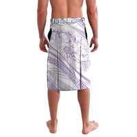 Sharks Couple Dreamy Polynesians Floral Sea Lavalava Lilac - Polynesian Pride