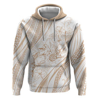 Sharks Couple Dreamy Polynesians Floral Sea Hoodie Hazel LT7 Pullover Hoodie Hazel - Polynesian Pride
