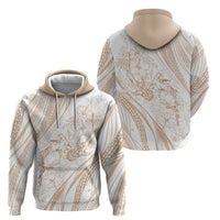 Sharks Couple Dreamy Polynesians Floral Sea Hoodie Hazel LT7 - Polynesian Pride