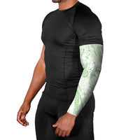 Sharks Couple Dreamy Polynesians Floral Sea Arm Sleeves Emerald - Polynesian Pride