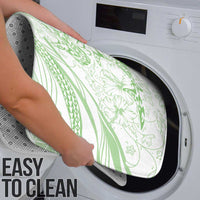 Sharks Couple Dreamy Polynesians Floral Sea Bathroom Set Emerald - Polynesian Pride