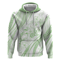 Sharks Couple Dreamy Polynesians Floral Sea Hoodie Emerald LT7 Pullover Hoodie Emerald - Polynesian Pride