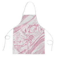 Sharks Couple Dreamy Polynesians Floral Sea Apron Pink LT7 Pink - Polynesian Pride