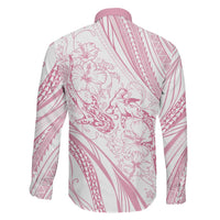 Sharks Couple Dreamy Polynesians Floral Sea Family Matching Puletasi and Hawaiian Shirt Pink LT7 - Polynesian Pride
