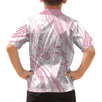 Sharks Couple Dreamy Polynesians Floral Sea Hawaiian Shirt Pink - Polynesian Pride