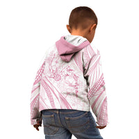 Sharks Couple Dreamy Polynesians Floral Sea Kid Hoodie Pink - Polynesian Pride