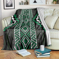 Jade Tukutuku Pattern Aotearoa Blanket Niho Taniwha and Puhoro Motifs
