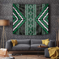 Jade Tukutuku Pattern Aotearoa Tapestry Niho Taniwha and Puhoro Motifs