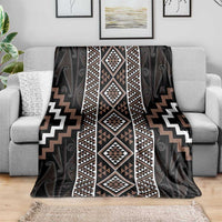 Classic Tukutuku Pattern Aotearoa Blanket Niho Taniwha and Puhoro Motifs