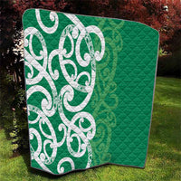 Pounamu Green Maori Quilt Koru Kowhaiwhai LT7 - Polynesian Pride