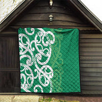 Pounamu Green Maori Quilt Koru Kowhaiwhai LT7 - Polynesian Pride