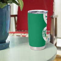 Pounamu Green Maori Tumbler Cup Koru Kowhaiwhai LT7 - Polynesian Pride