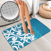 Azure Blue Maori Bathroom Set Koru Kowhaiwhai LT7 - Polynesian Pride