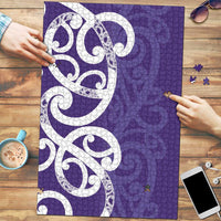 Violet Green Maori Puzzle Koru Kowhaiwhai - Polynesian Pride