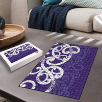 Violet Green Maori Puzzle Koru Kowhaiwhai - Polynesian Pride