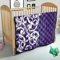 Violet Green Maori Quilt Koru Kowhaiwhai LT7 - Polynesian Pride