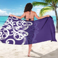 Violet Green Maori Sarong Koru Kowhaiwhai LT7 - Polynesian Pride