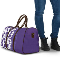 Violet Green Maori Travel Bag Koru Kowhaiwhai LT7 - Polynesian Pride
